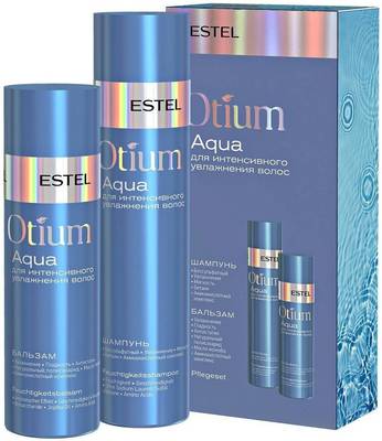 Набор для увлажнения волос, Estel, Otium Aqua, 250+200 мл, OTM.201 – купить в Минске | Azarina.by