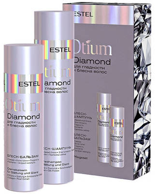 Набор для гладкости и блеска волос, Estel, Otium Diamond, 250+200 мл, OTM.202 – купить в Минске | Azarina.by