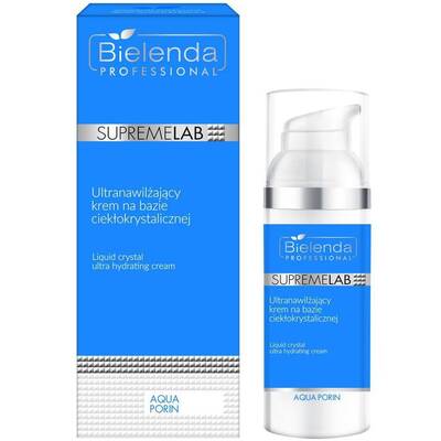 Крем для лица ультра-увлажняющий, Bielenda Professional, Aqua Porin, SupremeLab, Liquid Crystal Ultra Hydrating Cream, 50 мл, 44558 – купить в Минске в интернет магазине косметики с доставкой - Azarina.by