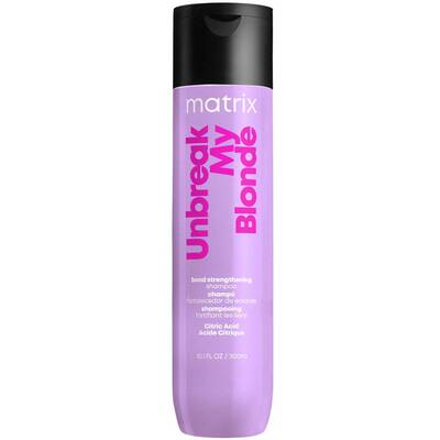 Шампунь укрепляющий бессульфатный, Matrix, Unbreak My Blonde, Citric Acid Shampoo, 300 мл, 1000 мл, 9351060103, 9351060100 – купить в Минске | Azarina.by