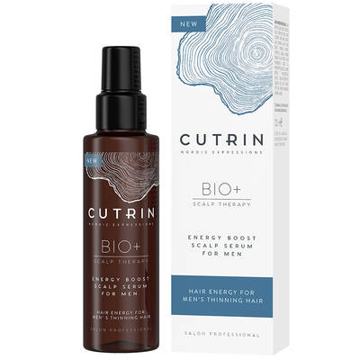 Сыворотка-бустер для волос мужская, Cutrin, Bio+, Energy Boost Scalp Serum For Men, 100 мл, 55008 – купить в Минске | Azarina.by