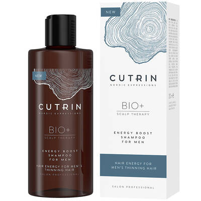 Шампунь-бустер для волос мужской, Cutrin, Bio+, Energy Boost Shampoo For Men, 250 мл, 55007 – купить в Минске | Azarina.by