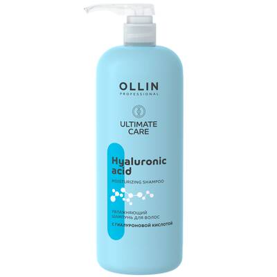 Шампунь для волос увлажняющий, Ollin Professional, Ultimate Care, Hyaluronic Acid Moisturizing Shampoo, 1000 мл, 772291 – купить в Минске в интернет магазине косметики с доставкой - Azarina.by