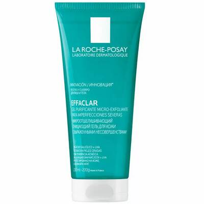 Гель для лица и тела микроотшелушивающий, La Roche-Posay, Effaclar, Micro-Peeling Purifying Gel, 200 мл, 380352424 – купить в Минске | Azarina.by