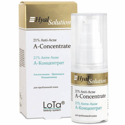 21% анти-акне А-концентрат для лица, LoTa, HyalSolution, Creams & Boosters, 21% Anti-Acne A-Concentrate, 30 мл, А021 – купить в Минске | Azarina.by