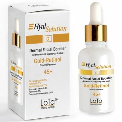 Бустер для лица дермальный Золото-Ретинол 45+, LoTa, HyalSolution, Creams & Boosters, Dermal Facial Booster Gold-Retinol, 30 мл, П022 – купить в Минске | Azarina.by