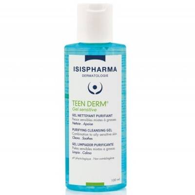 Гель для лица и тела очищающий, IsisPharma, Teen Derm, Gel Sensitive, 100 мл, 3401360025097 – купить в Минске | Azarina.by