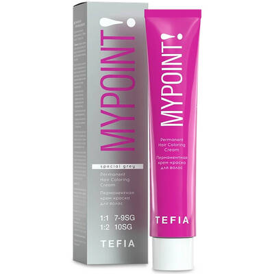 Краска для волос перманентная, для седых волос, Tefia, Mypoint, Special Grey, Permanent Hair Coloring Cream, 60 мл – купить в Минске | Azarina.by