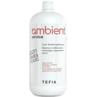 Шампунь-стабилизатор окрашивания волос, Tefia, Ambient, Service, Color Stabilizing Shampoo, 1000 мл, AMB65089 – купить в Минске | Azarina.by