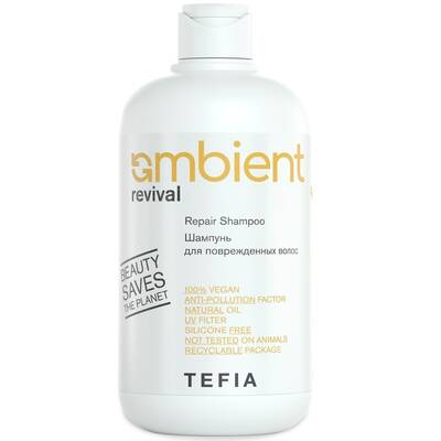 Шампунь для поврежденных волос, Tefia, Ambient, Revival, Repair Shampoo, 250 мл, 950 мл, AMB65492, AMB65485 – купить в Минске | Azarina.by