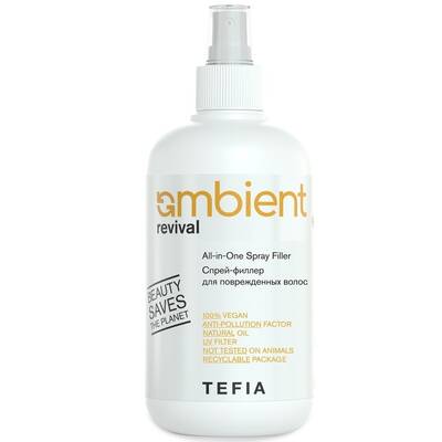 Спрей-филлер для поврежденных волос, Tefia, Ambient, Revival, All-in-One Spray Filler, 250 мл, AMB65522 – купить в Минске | Azarina.by