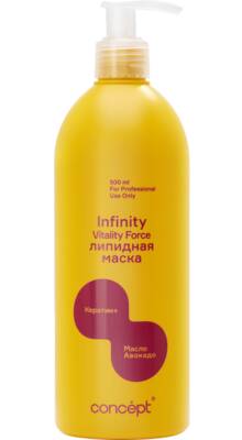 Маска для волос восстанавливающая, Concept, Infinity, Vitality Force, Hair Mask Keratin+, 500 мл, 97591 – купить в Минске в интернет магазине косметики с доставкой - Azarina.by