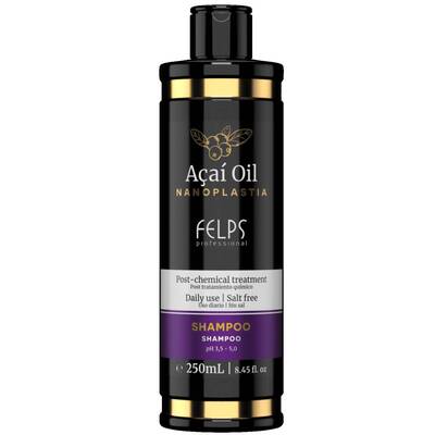 Шампунь для волос с маслом асаи, Felps Professional, Açai Oil, Post-Chemical Treatment Shampoo, 250 мл, FP0415 – купить в Минске | Azarina.by