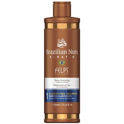 Шампунь глубокой очистки волос, Felps Professional, Brazilian Nuts Keratin, Clarifying Shampoo, 250 мл, 1000 мл, FP0325, FP0323 – купить в Минске | Azarina.by