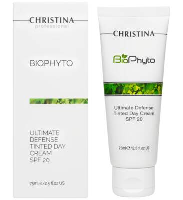 Крем для лица тонирующий «Абсолютная защита» SPF 20, Christina, Bio Phyto, Ultimate Defense Tinted Day Cream SPF 20, 75 мл, Bio-TDC – купить в Минске | Azarina.by