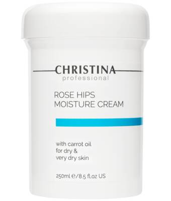 Крем для очень сухой кожи лица увлажняющий Шиповник, Christina, Rose Hips Moisture Cream, with Carrot Oil for dry and very dry skin, 250 мл, C-4 – купить в Минске | Azarina.by