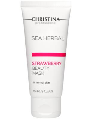 Маска для нормальной кожи лица Клубника, Christina, Sea Herbal, Beauty Mask Strawberry for normal skin, 60 мл, M-12a – купить в Минске | Azarina.by