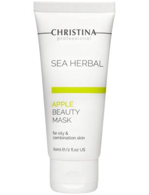 Маска для жирной кожи лица Яблоко, Christina, Sea Herbal, Beauty Mask Apple for oily and combination skin, 60 мл, M-13a – купить в Минске | Azarina.by