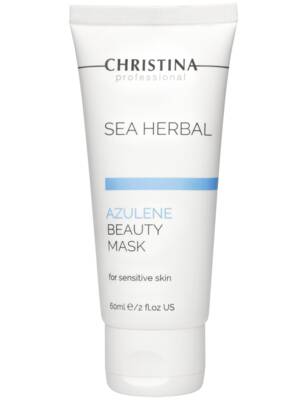 Маска для чувствительной кожи лица Азулен, Christina, Sea Herbal, Beauty Mask Azulene for sensitive skin, 60 мл, M-14a – купить в Минске | Azarina.by