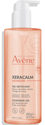 Гель для лица и тела очищающий, Avene, XeraCalm Nutrition, Cleansing Gel, 500 мл, 162811 – купить в Минске | Azarina.by