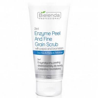 Пилинг для лица энзимный 2 в 1, Bielenda Professional, Aqua Porin, Enzyme Peel and Fine Grain Scrub, 150 мл, 13561 – купить в Минске | Azarina.by