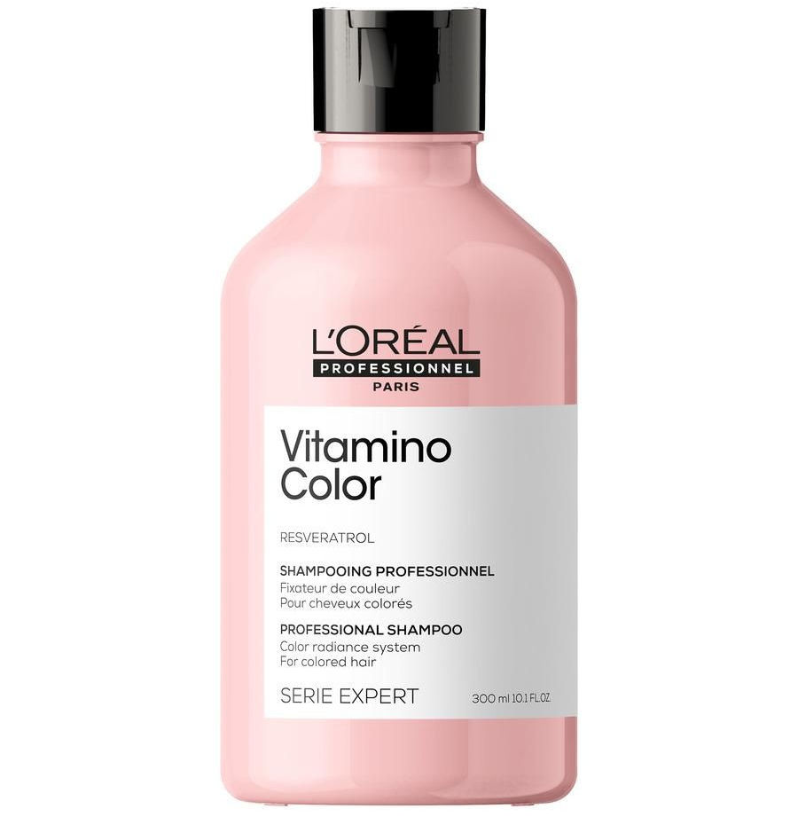 Шампунь для окрашенных волос, L`Oreal Professionnel, Serie Expert, Vitamino Color, Resveratrol, Professional Shampoo, 300 мл, 500 мл, 1500 мл, 391069308, 391069402, 391069322 – купить в Минске | Azarina.by