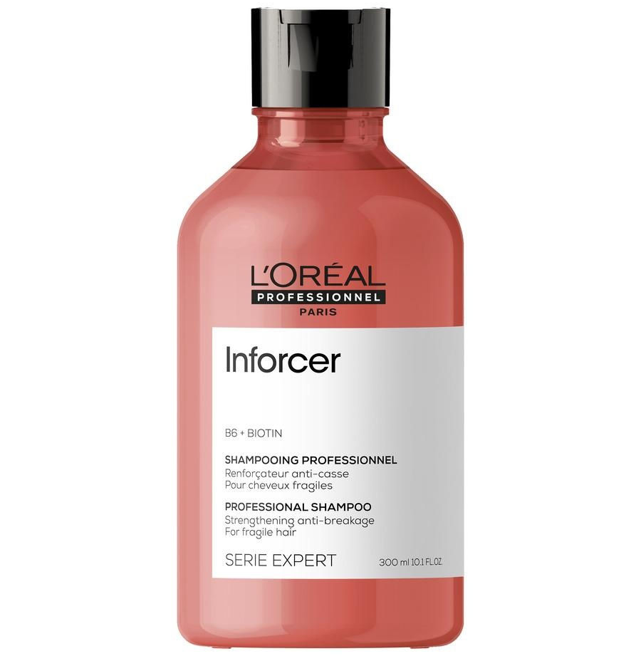 Шампунь укрепляющий, L`Oreal Professionnel, Serie Expert, Inforcer, B6+Biotin, Professional Shampoo, 300 мл, 500 мл, 1500 мл, 391069350, 391069399, 391069351 – купить в Минске | Azarina.by