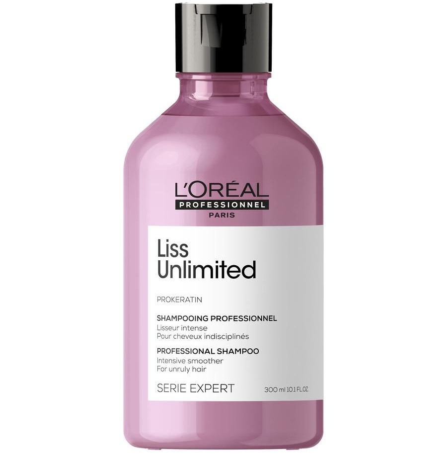 Шампунь для непослушных, вьющихся волос, L`Oreal Professionnel, Serie Expert, Liss Unlimited, ProKeratine, Professional Shampoo, 300 мл, 391069349 – купить в Минске | Azarina.by