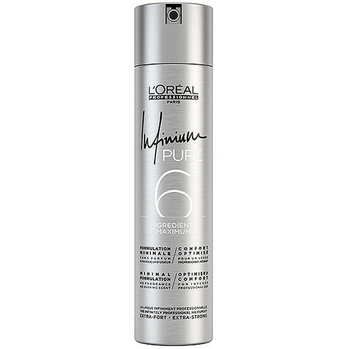 Лак для волос экстрасильной фиксации без запаха, L`Oreal Professionnel, Infinium, Pure Extra Strong, 300 мл, 500 мл, 391066061, 391066066 – купить в Минске | Azarina.by