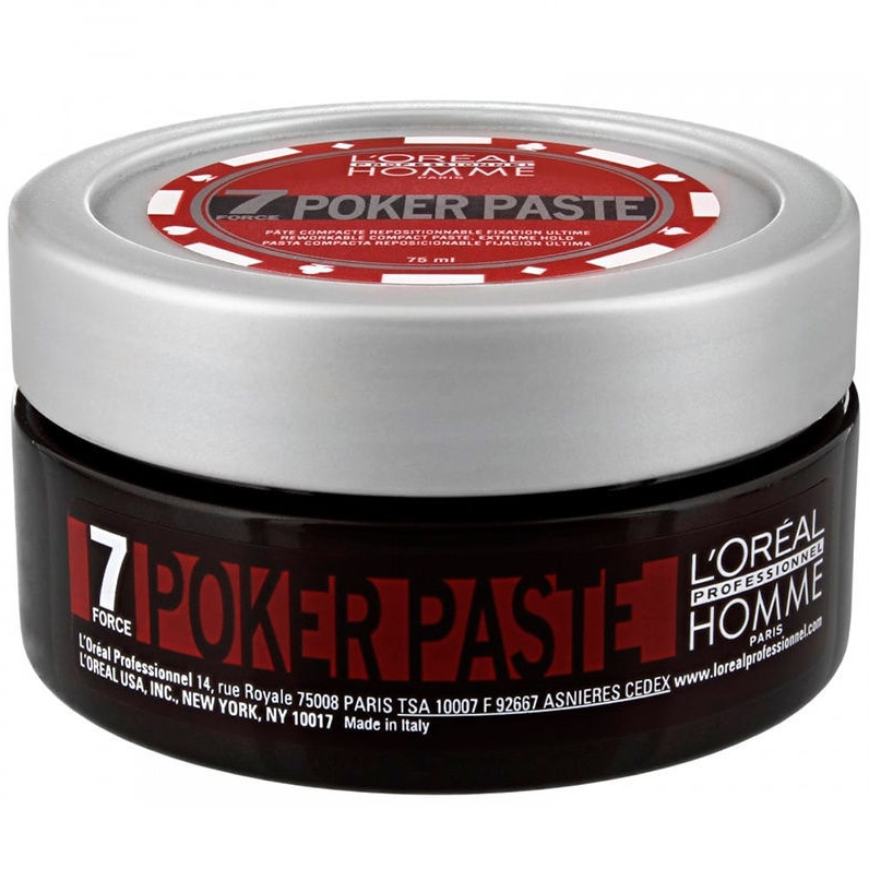 Паста для волос экстремальной фиксации, L`Oreal Professionnel, Homme, Poker Paste, 75 мл, 391066043 – купить в Минске | Azarina.by