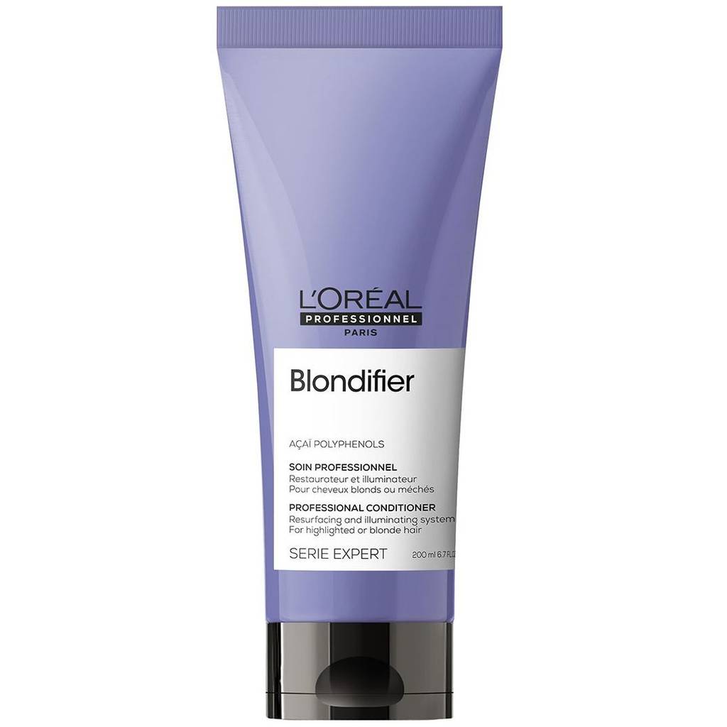 Кондиционер для осветленных и мелированных волос, L`Oreal Professionnel, Serie Expert, Blondifier Gloss, Acai Polyphenols, Professional Conditioner, 200 мл, 391069324 – купить в Минске | Azarina.by