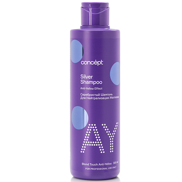 Шампунь серебристый, Concept, Blond Touch Anti-Yellow, Silver Shampoo, Anti-Yellow Effect, 300 мл, 1000 мл, 91988, 92039 – купить в Минске в интернет магазине косметики с доставкой - Azarina.by