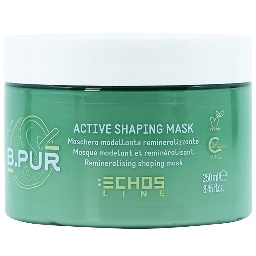 Маска для волос реминерализующая, Echosline, B.Pur, Active Shaping Mask, Remineralising Shaping Mask, 250 мл, 1000 мл, 1024103, 1024104 – купить в Минске | Azarina.by