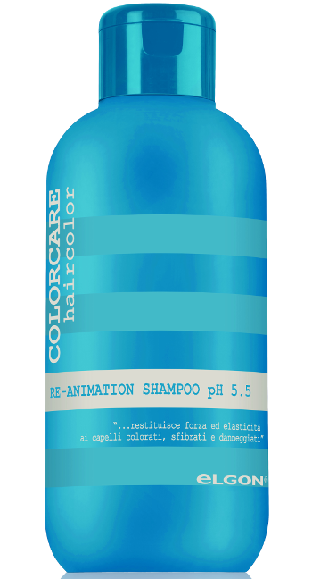 Шампунь для волос восстанавливающий, Elgon, ColorCare, Re-Animation Shampoo pH 5.5, 300 мл, 1000 мл, 519896, 519902  – купить в Минске в интернет магазине косметики с доставкой - Azarina.by