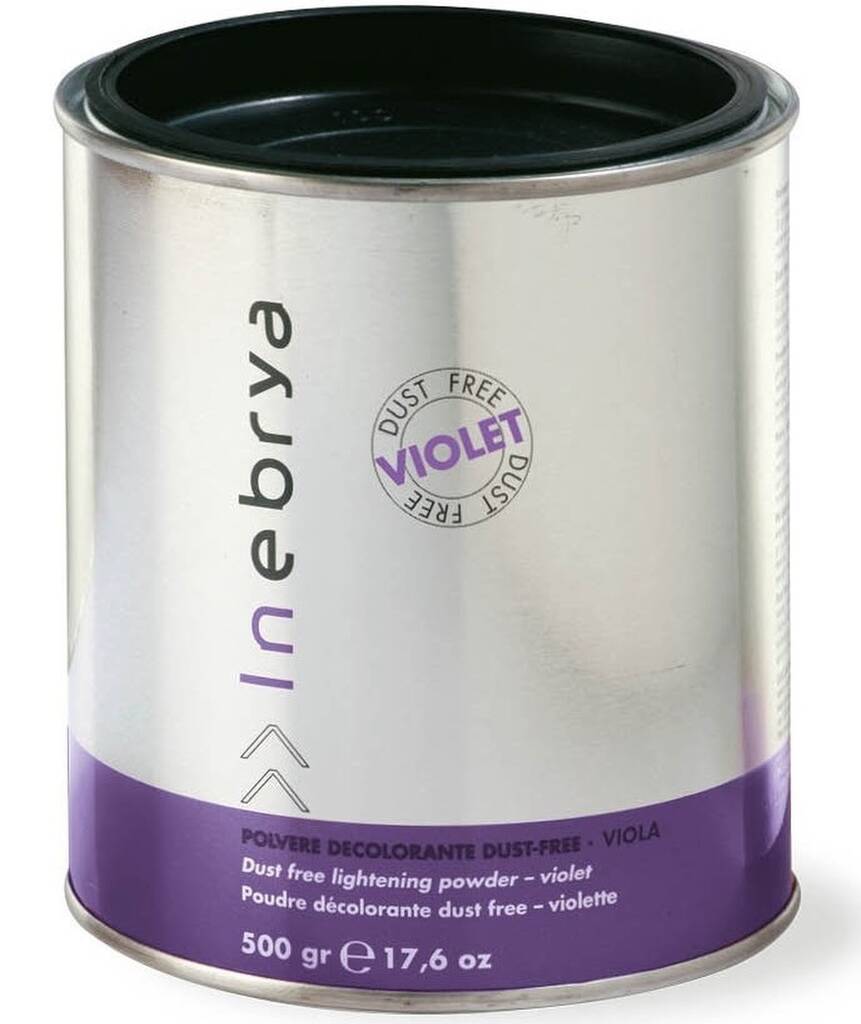 Порошок для волос осветляющий фиолетовый, Inebrya, Dust Free Lightening Powder Violet, 500 г, 1006174 – купить в Минске в интернет магазине косметики с доставкой - Azarina.by