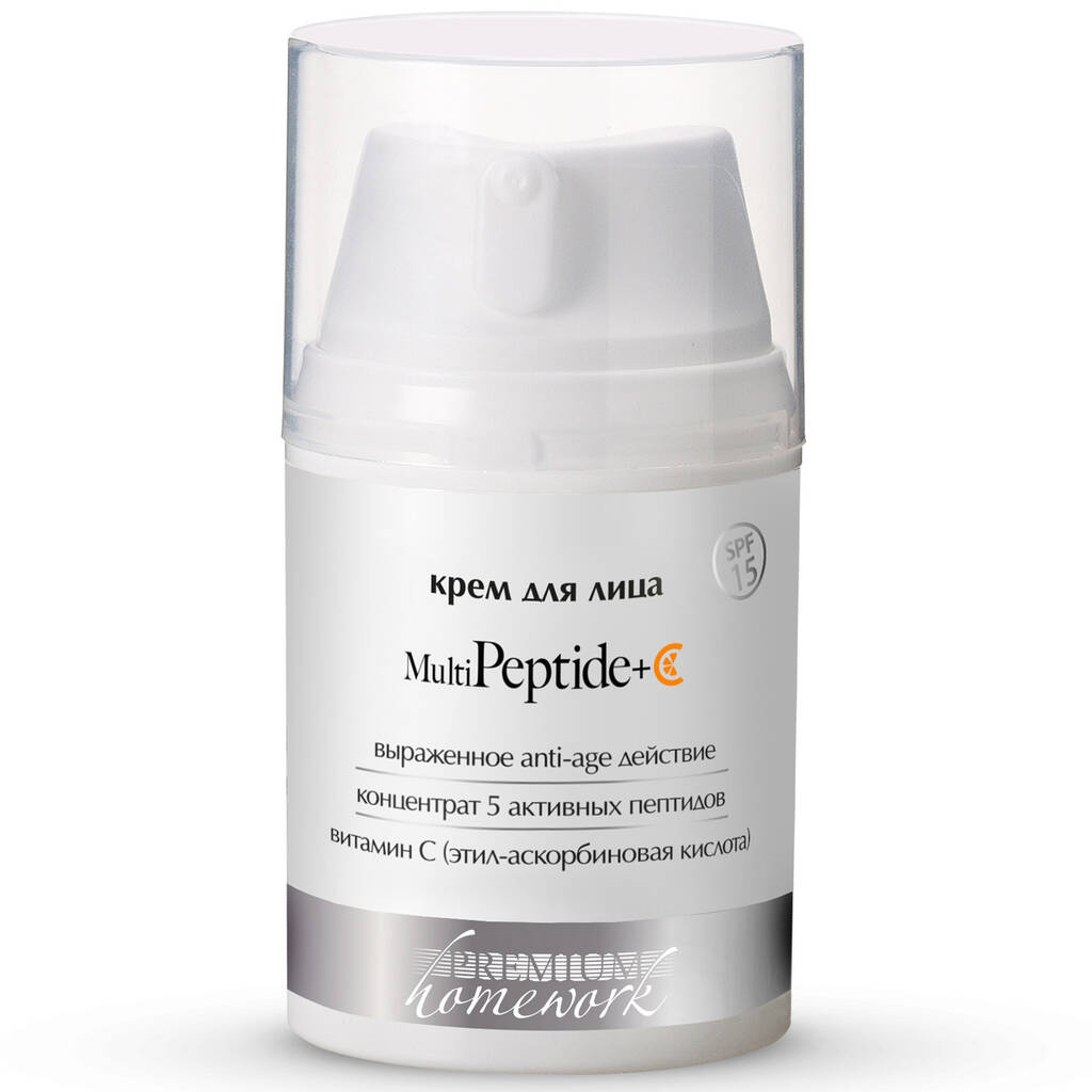 Крем для лица "Multipeptide+C", SPF 15, Premium, Homework, 50 мл, ГП040298  – купить в Минске | Azarina.by