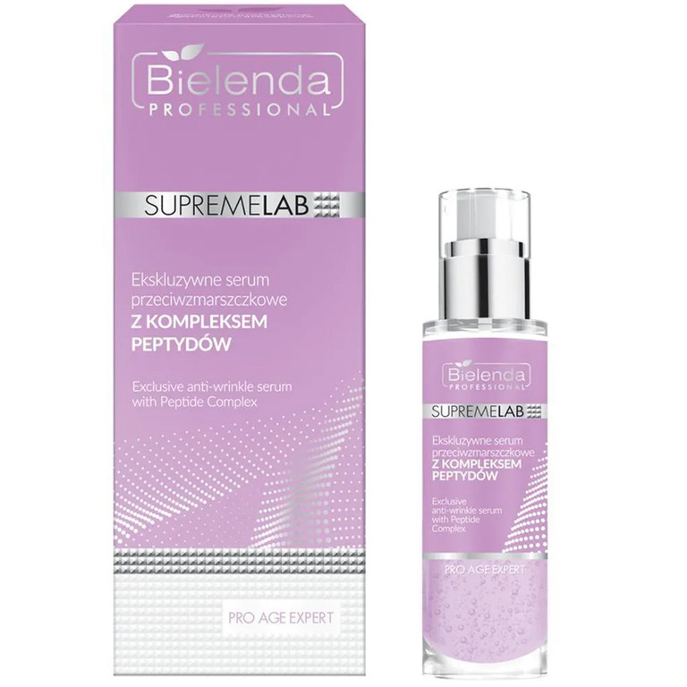 Сыворотка для лица против морщин, Bielenda Professional, Pro Age Expert, SupremeLab, Exclusive Anti-Wrinkle Serum with Peptide Complex, 30 мл, 37413 – купить в Минске | Azarina.by