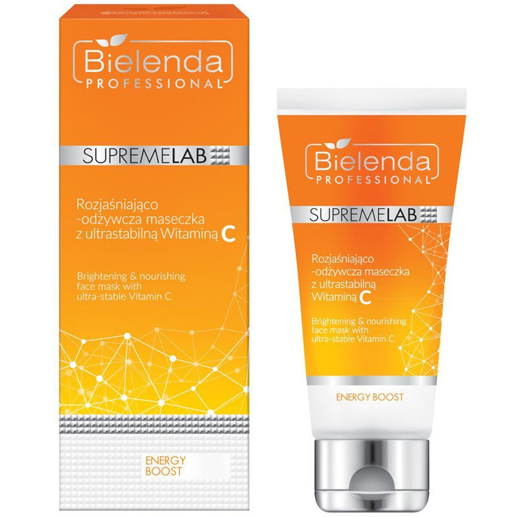 Маска для лица осветляющая, Bielenda Professional, Energy Boost, SupremeLab, Brightening & Nourishing Face Mask with Ultra-Stable Vitamin C, 70 мл, 35471 – купить в Минске | Azarina.by