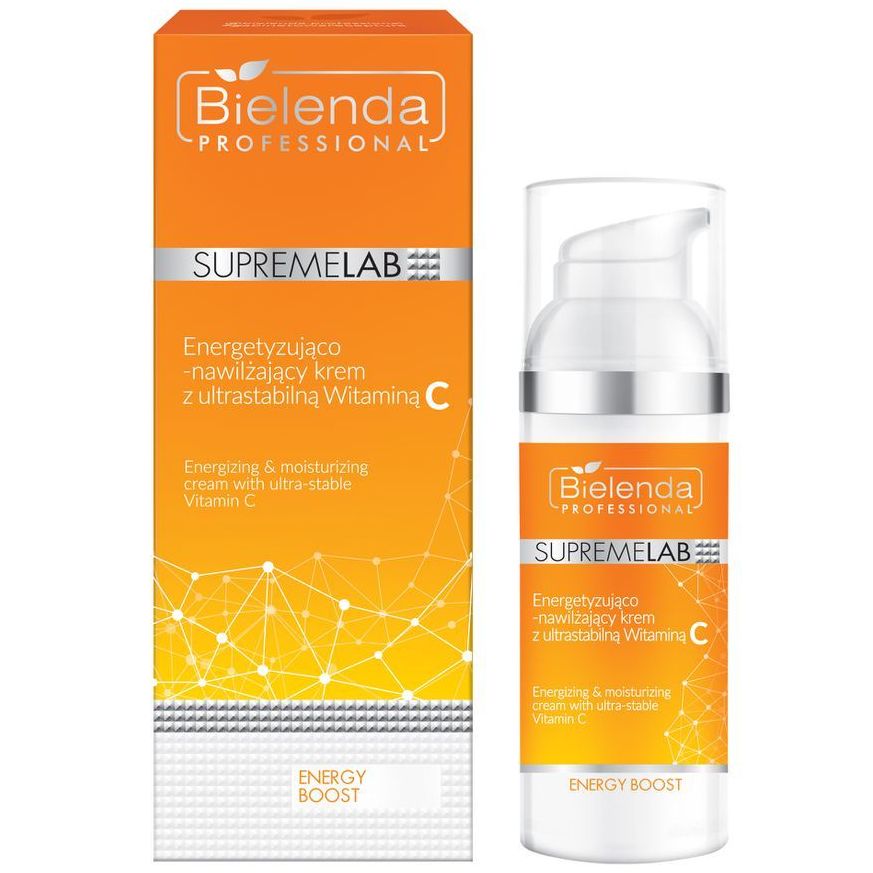 Крем для лица энергетический, Bielenda Professional, Energy Boost, SupremeLab, Energizing & Moisturizing Cream with Ultra-Stable Vitamin C, 50 мл, 35457 – купить в Минске | Azarina.by