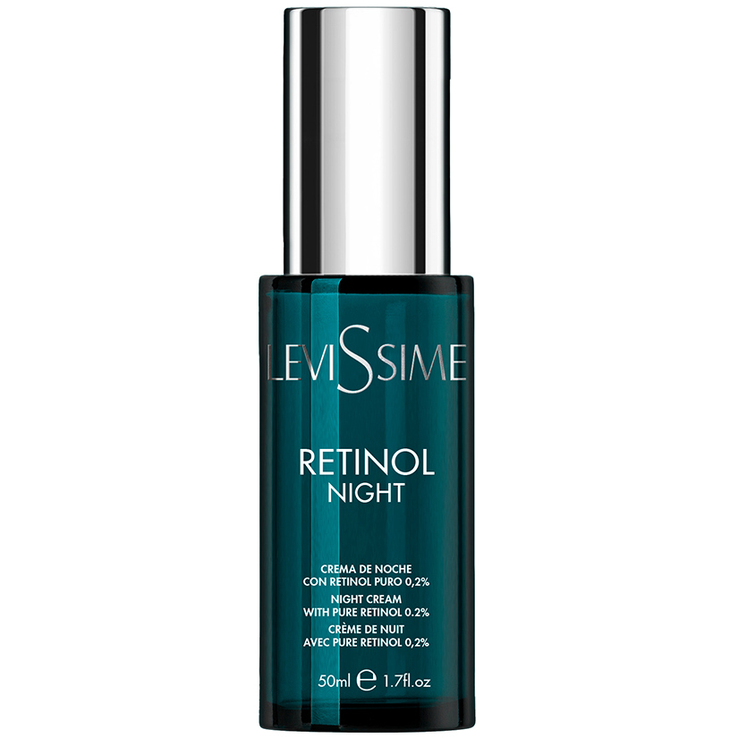 Крем для лица ночной с ретинолом, LeviSsime, Facial Moisturizers and Anti-Wrinkles Creams, Retinol Night with Pure Retinol 0.2%, 50 мл, 4681 – купить в Минске | Azarina.by