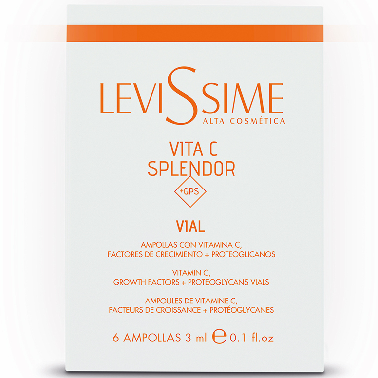 Комплекс для лица с витамином С, LeviSsime, Vita C Splendor+GPS, Vita C Splendor+GPS Vials, 6 шт.*3 мл, 4644– купить в Минске | Azarina.by