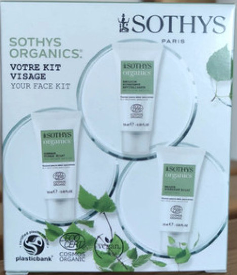 Набор для лица мини, Sothys, Organics, Box, 3*15 мл, 930219 – купить в Минске в интернет магазине косметики с доставкой - Azarina.by