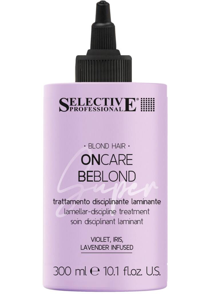 Флюид для светлых волос ламинирующий, Selective, ONCARE, NoYellow, BeBlond Super Lamellar-Discipline Treatment, 100 мл, 300 мл, 1383682, 1383681 – купить в Минске в интернет магазине косметики с доставкой - Azarina.by