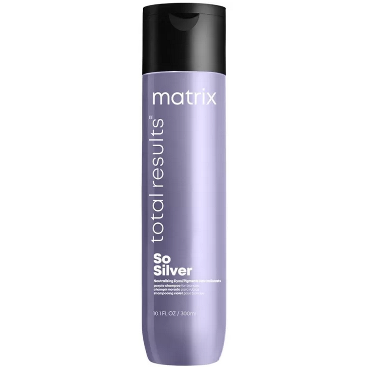 Шампунь для нейтрализации желтизны, Matrix, Total Results, So Silver, Neutralizing Dyes Purple Shampoo, 300 мл, 1000 мл, 391068601, 391068602 – купить в Минске | Azarina.by