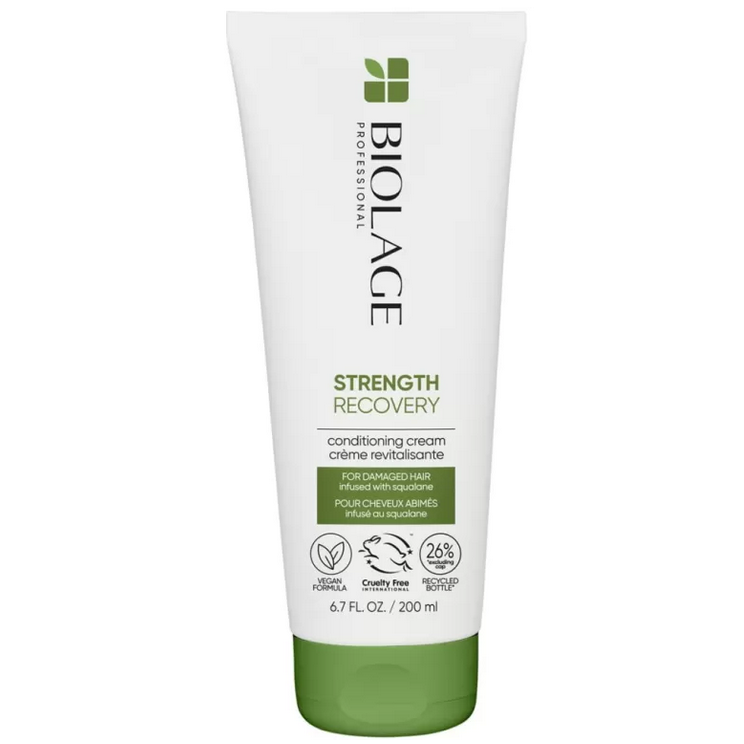 Кондиционер для поврежденных волос, Matrix, Biolage, Strength Recovery, Conditioning Cream, 200 мл, 1000 мл, 9351060475, 9351060476 – купить в Минске | Azarina.by