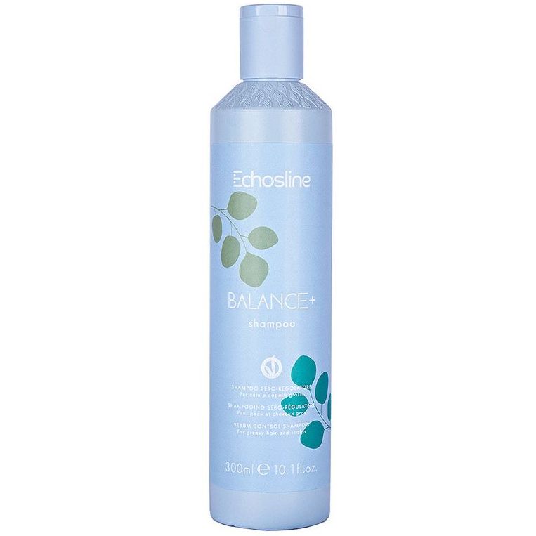 Шампунь для жирных волос, Echosline, Balance+, Shampoo, Sebum Control Shampoo for Greasy Hair and Scalps, 300 мл, 1000 мл, 1024581, 1024582 – купить в Минске в интернет магазине косметики с доставкой - Azarina.by