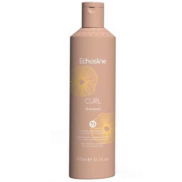 Шампунь для вьющихся волос, Echosline, Curl, Curl Shampoo, Curl Control Shampoo for curly and wavy hair, 300 мл, 1000 мл,1024618, 1024619 – купить в Минске в интернет магазине косметики с доставкой - Azarina.by