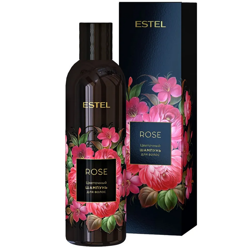 Шампунь для окрашенных волос цветочный, Estel, Flowers, Rose, 250 мл, ROS/S250 – купить в Минске в интернет магазине косметики с доставкой - Azarina.by