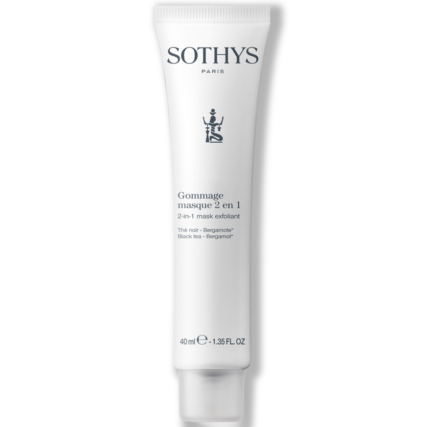 Маска-скраб 2-в-1 «Черный чай-Бергамот», Sothys, 2-in-1 Mask Exfoliant, Black Tea-Bergamot, 40 мл, 180216 – купить в Минске в интернет магазине косметики с доставкой - Azarina.by