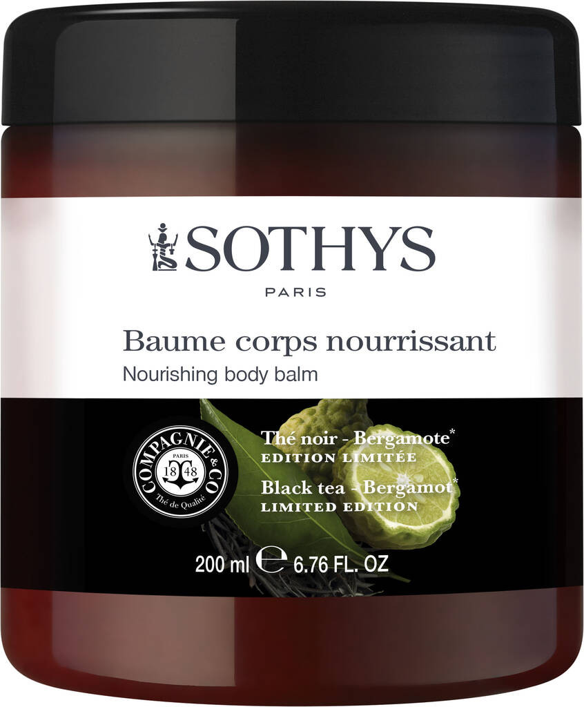 Бальзам для тела питательный «Черный чай-Бергамот», Sothys, Nourishing Body Balm, Black Tea-Bergamot, 200 мл, 180214 – купить в Минске в интернет магазине косметики с доставкой - Azarina.by